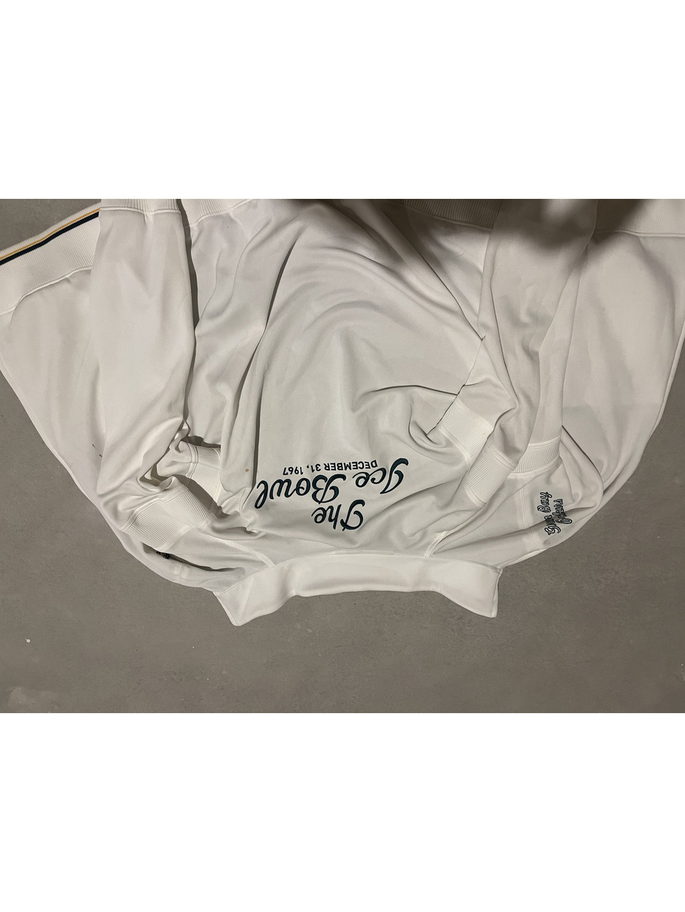 Reebok Green Bay Packers Ice Bowl Dec 31 1967 Men's XL White Jacket